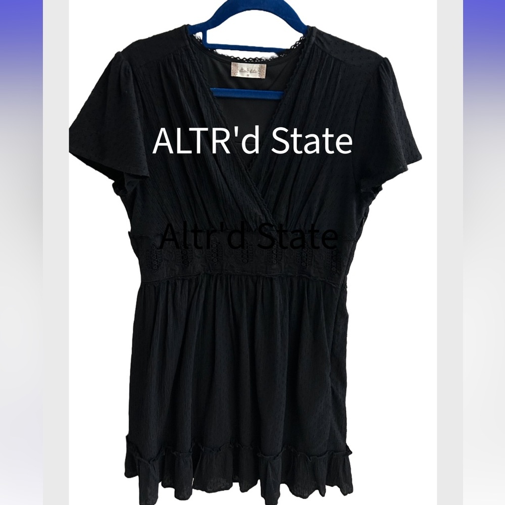 Altar’d State- Little Black Summer Lace Dress.